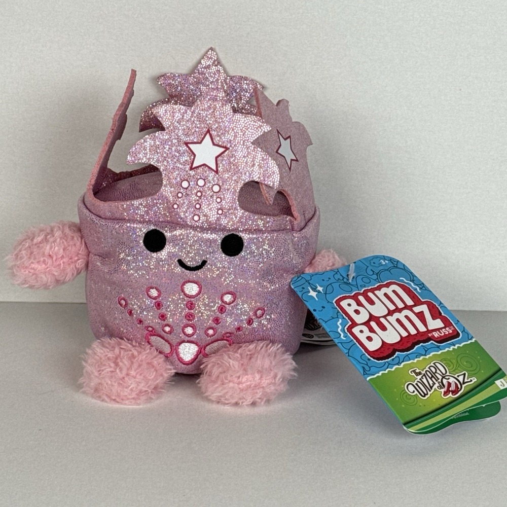 NWT Bum Bumz The Wizard Of Oz Plush Glinda The Good Witch Small Jazwares #446